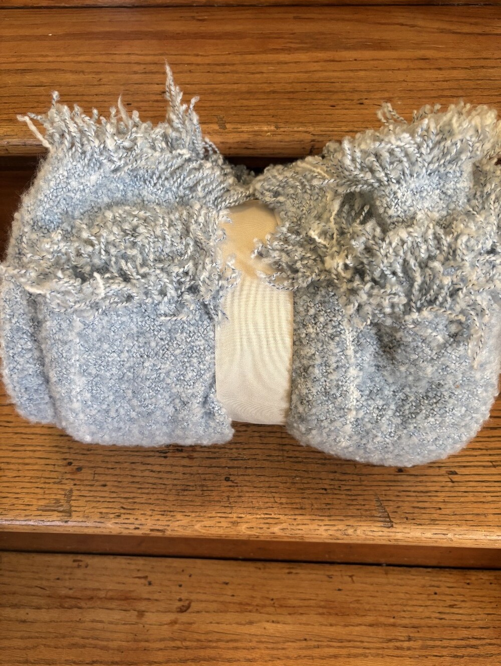 Threshold Soft Light Blue Plush Cozy Throw